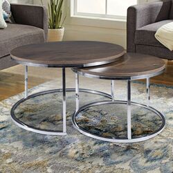 Set mese pentru reviste Signal Atlanta III (Walnut/Chrome)