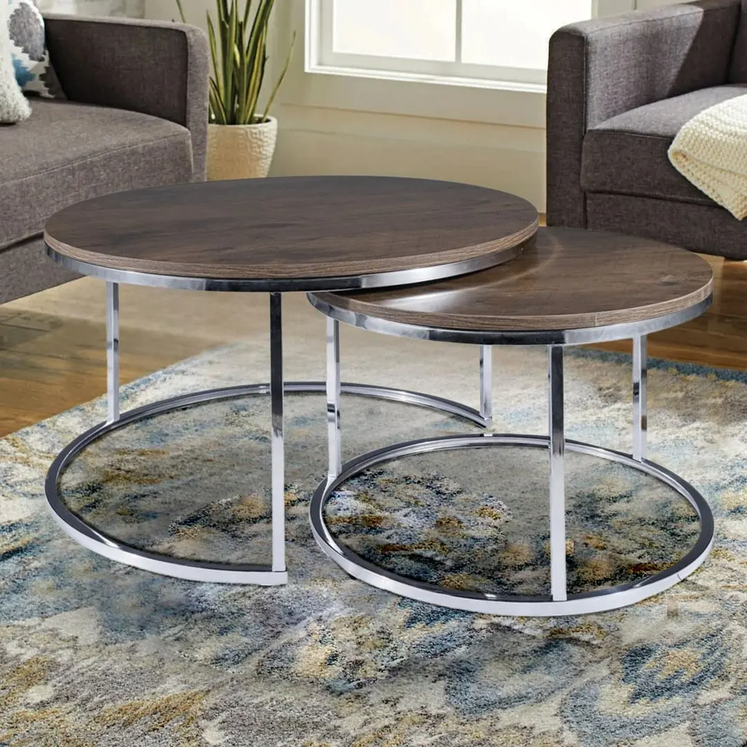 Set mese pentru reviste Signal Atlanta III (Walnut/Chrome)