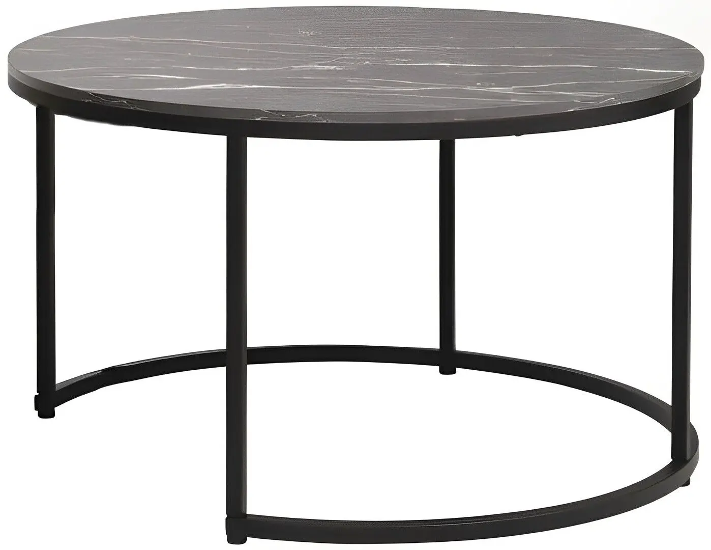 Masa pentru reviste Signal Dion (Black Marble/Black)