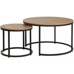 Set masute pentru reviste Signal Dion (Oak/Black)