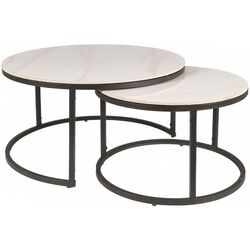 Set masute pentru reviste Signal Ferrante C (White/Black Matt)