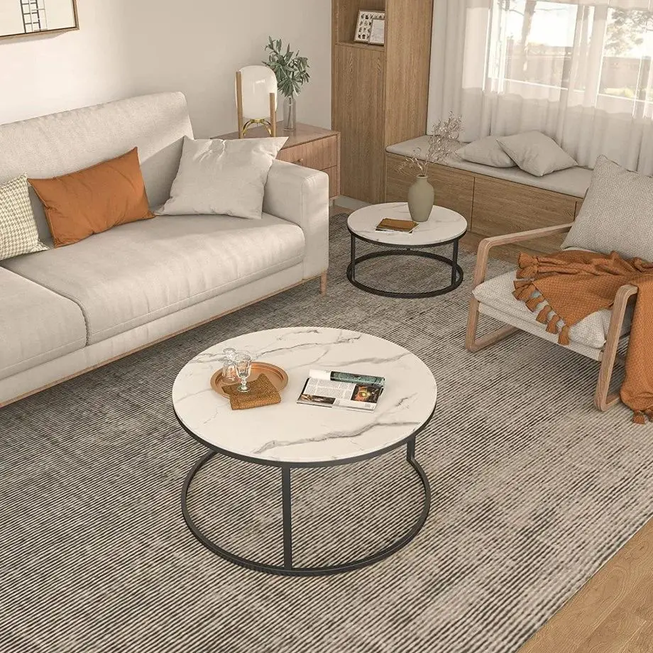 Set masute pentru reviste Signal Ferrante C (White/Black Matt) - 6