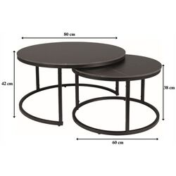 Set masute pentru reviste Signal Ferrante D (Black Matt) Thumb