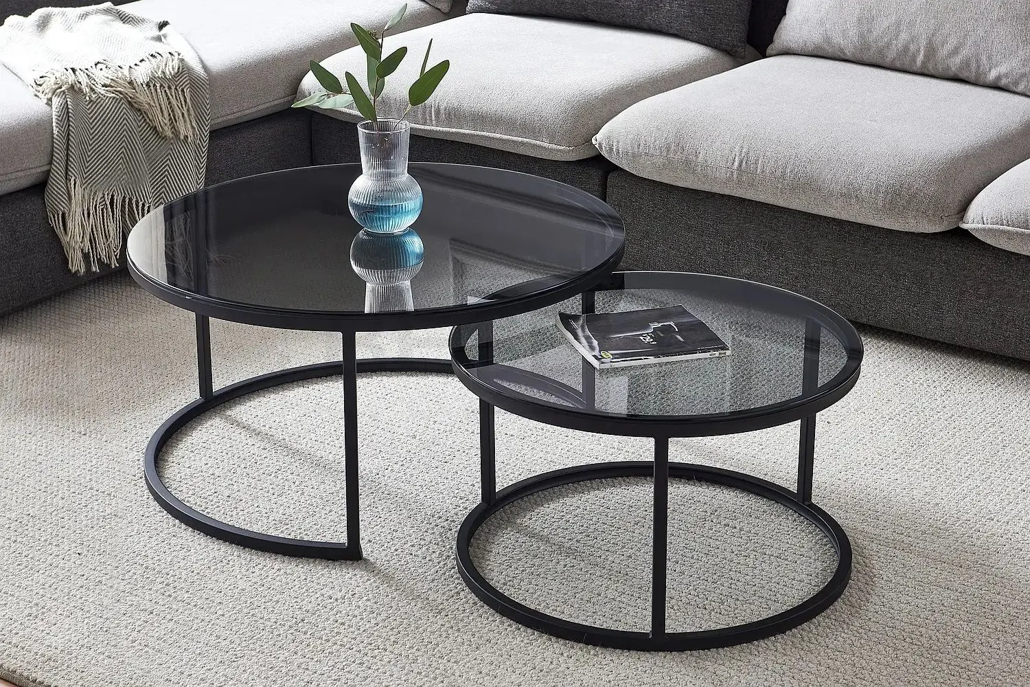 Set masute pentru reviste Signal Ferrante E (Smoke/Black Matt) - 3