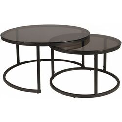 Set masute pentru reviste Signal Ferrante E (Smoke/Black Matt)