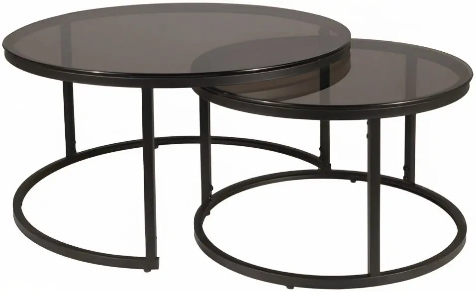 Set masute pentru reviste Signal Ferrante E (Smoke/Black Matt)