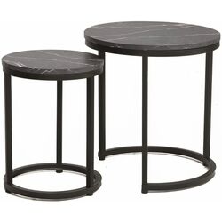 Set masute pentru reviste Signal Hola (Black Marble/Black)