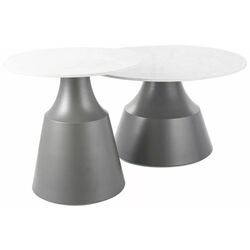 Set masute pentru reviste Signal Itaka (White/Grey) Thumb