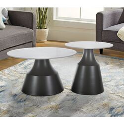 Set masute pentru reviste Signal Itaka (White/Grey)