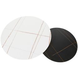 Set masute pentru reviste Signal Kora B (White Marble/Black Matt) Thumb
