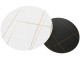 Set masute pentru reviste Signal Kora B (White Marble/Black Matt)