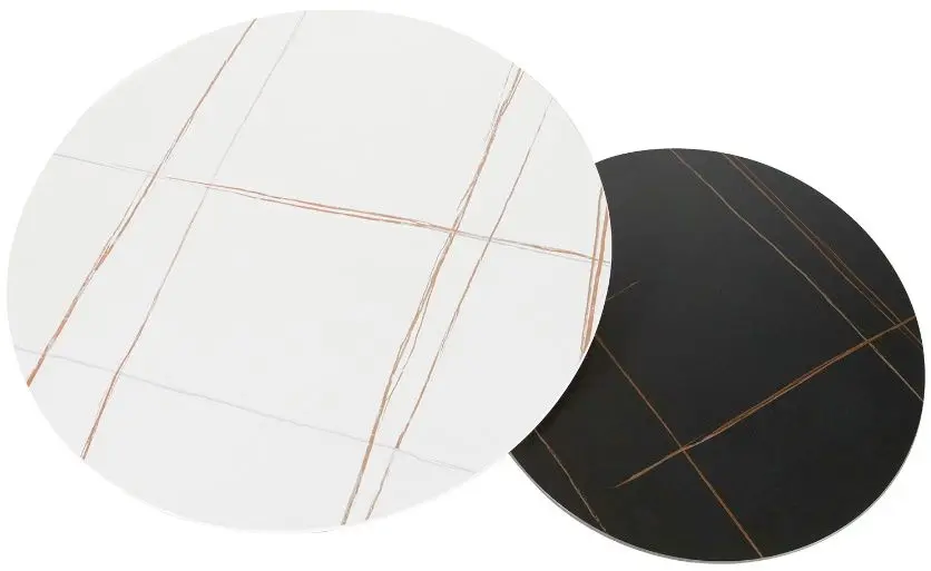 Set masute pentru reviste Signal Kora B (White Marble/Black Matt)