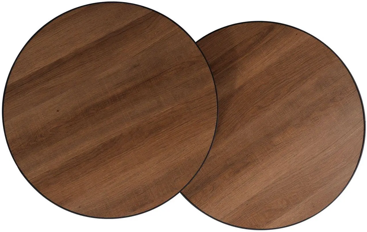 Set masute pentru reviste Signal Penelope (Walnut/Black) - 3