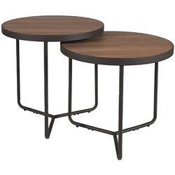 Set masute pentru reviste Signal Penelope (Walnut/Black)