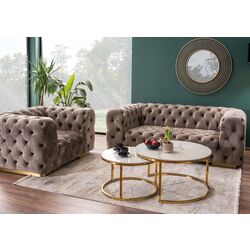 Set masute pentru reviste Signal Portafino A (White/Gold) Thumb