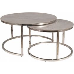 Set masute pentru reviste Signal Portafino B (Gray/Chrome)