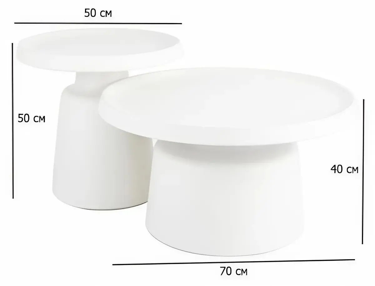 Set mese pentru reviste Signal Rodos (Light Gray)