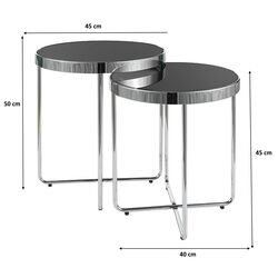 Set mese pentru reviste Signal Saga (Black/Chrome) Thumb