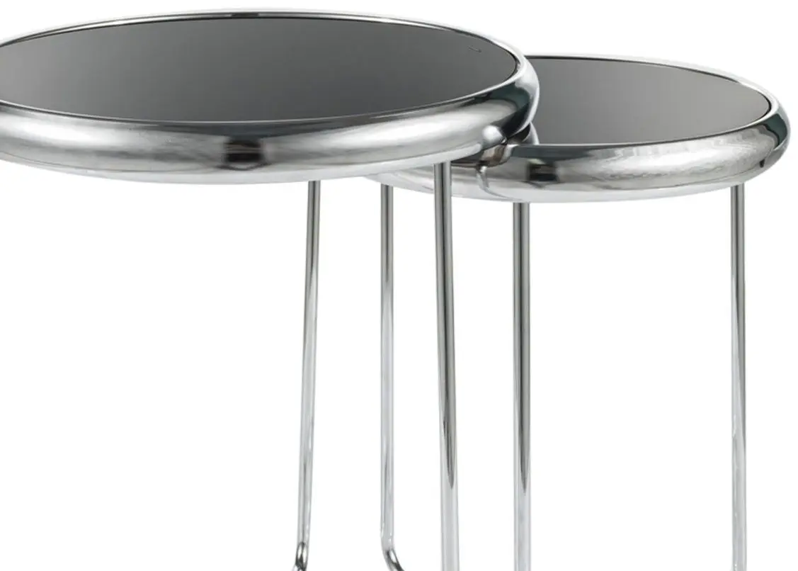 Set mese pentru reviste Signal Scarlet II (Black/Chrome)