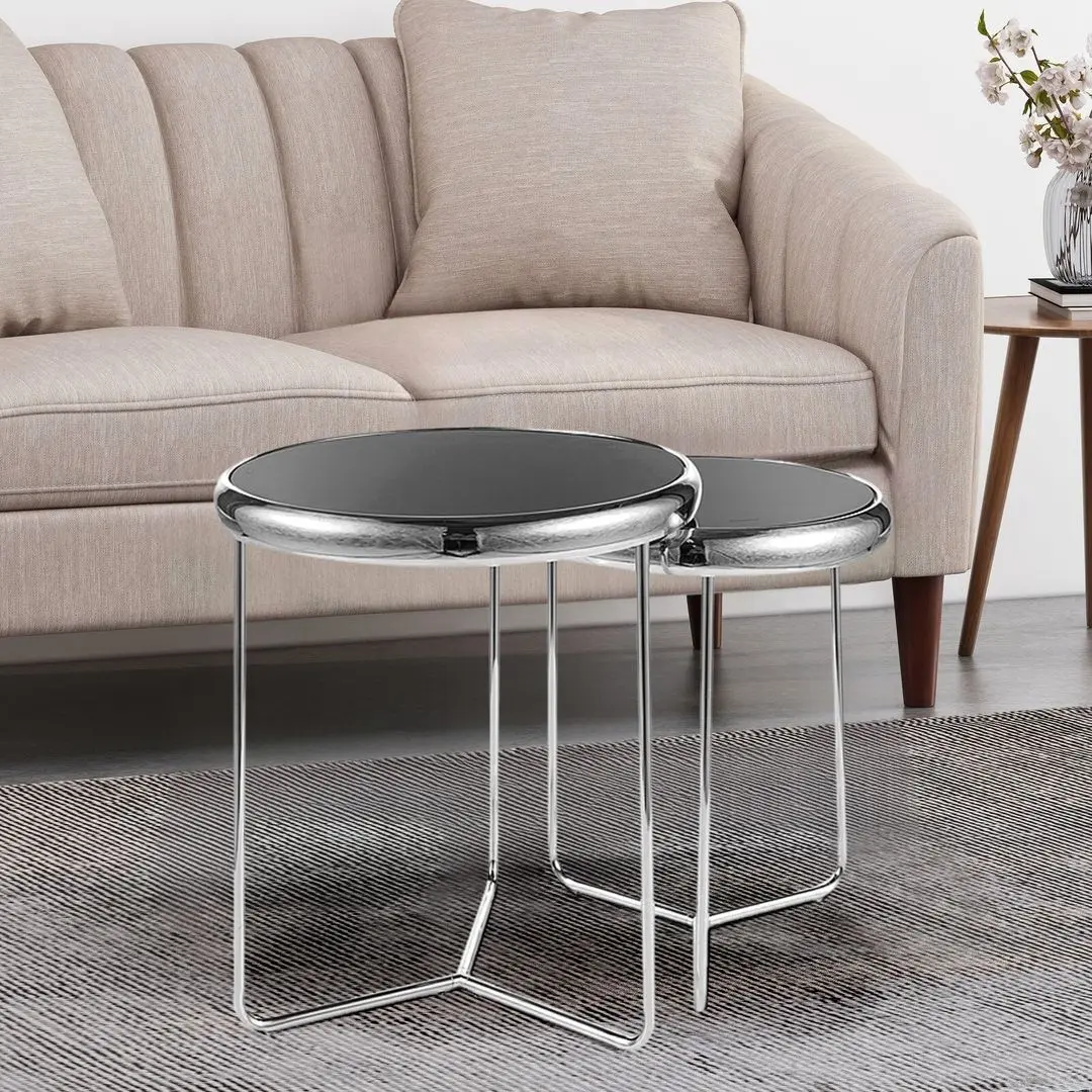 Set mese pentru reviste Signal Scarlet II (Black/Chrome)