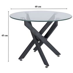 Журнальный столик Signal Agis A FI60 (Transparent/Black) Thumb