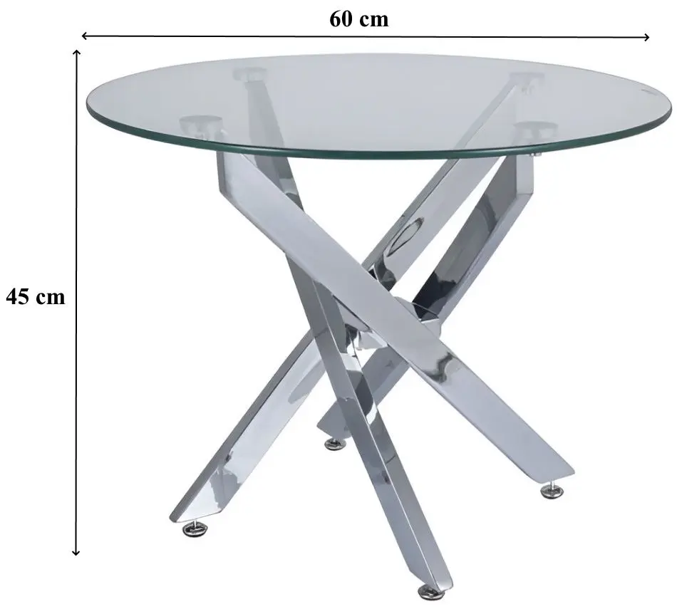 Masa pentru reviste Signal Agis A FI60 (Transparent/Chrome)
