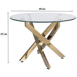 Masa pentru reviste Signal Agis A FI60 (Transparent/Gold) Thumb