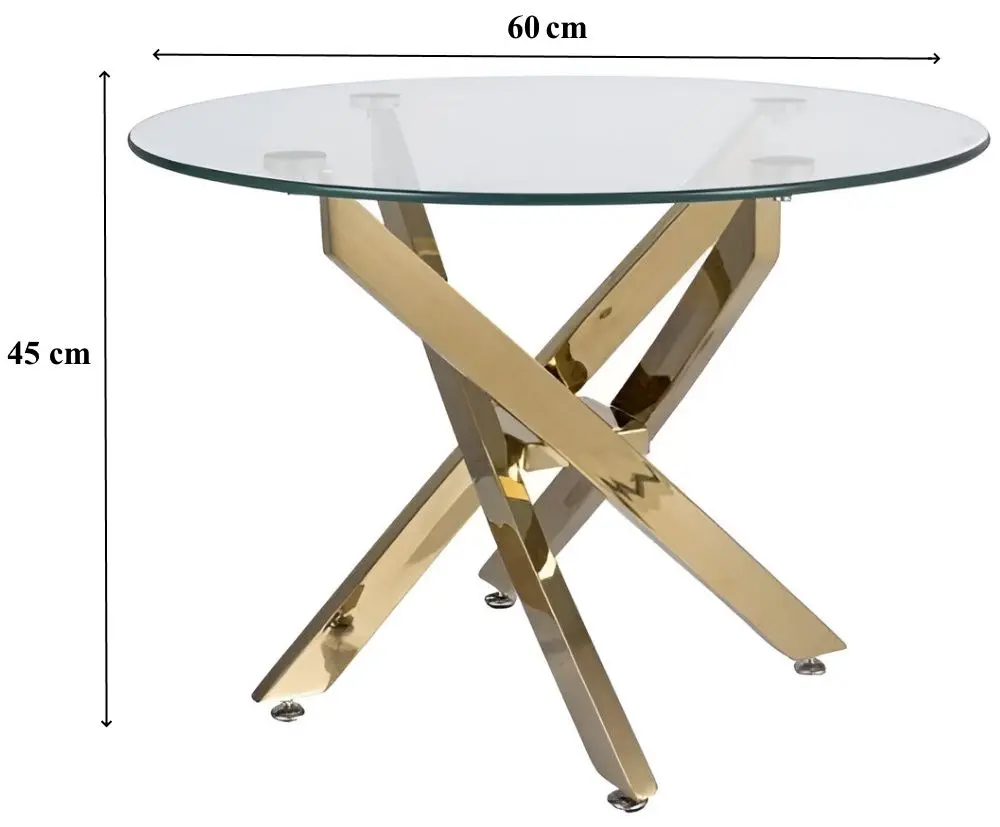 Masa pentru reviste Signal Agis A FI60 (Transparent/Gold)