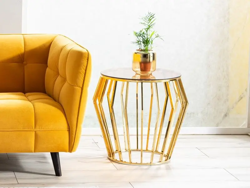 Журнальный столик Signal Ariana B (Smoky Amber/Gold) - 2