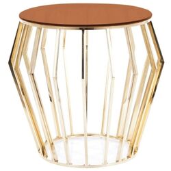 Журнальный столик Signal Ariana B (Smoky Amber/Gold)