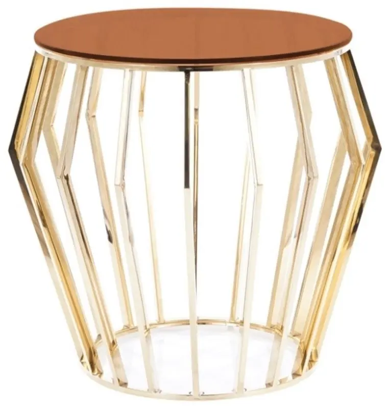 Журнальный столик Signal Ariana B (Smoky Amber/Gold)