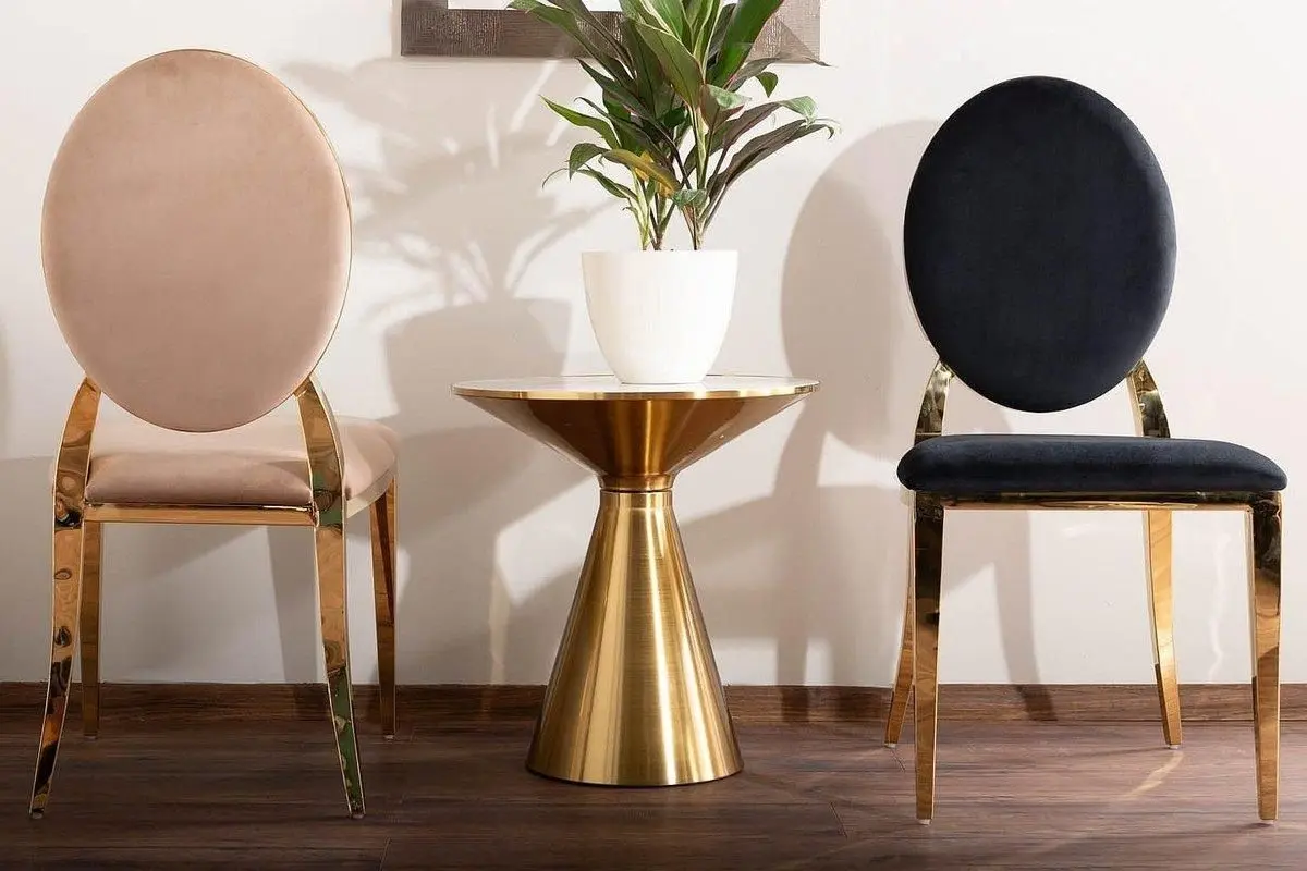 Masa pentru reviste Signal Aries 50 (White/Gold)