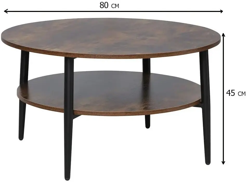 Masa pentru reviste Signal Ella A (Brown/Black) - 2