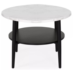 Masa pentru reviste Signal Ella B (White Marble/Black) Thumb