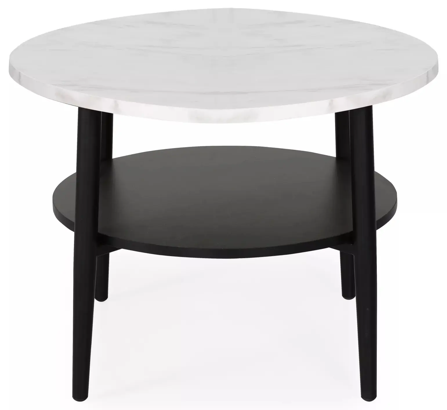 Masa pentru reviste Signal Ella B (White Marble/Black)