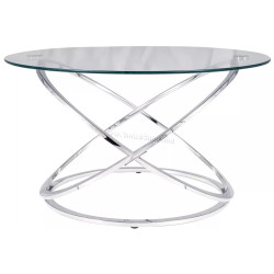 Журнальный столик Signal Eos B (Chrome/Transparent)