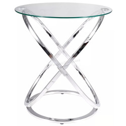 Журнальный столик Signal Eos C (Chrome/Transparent)