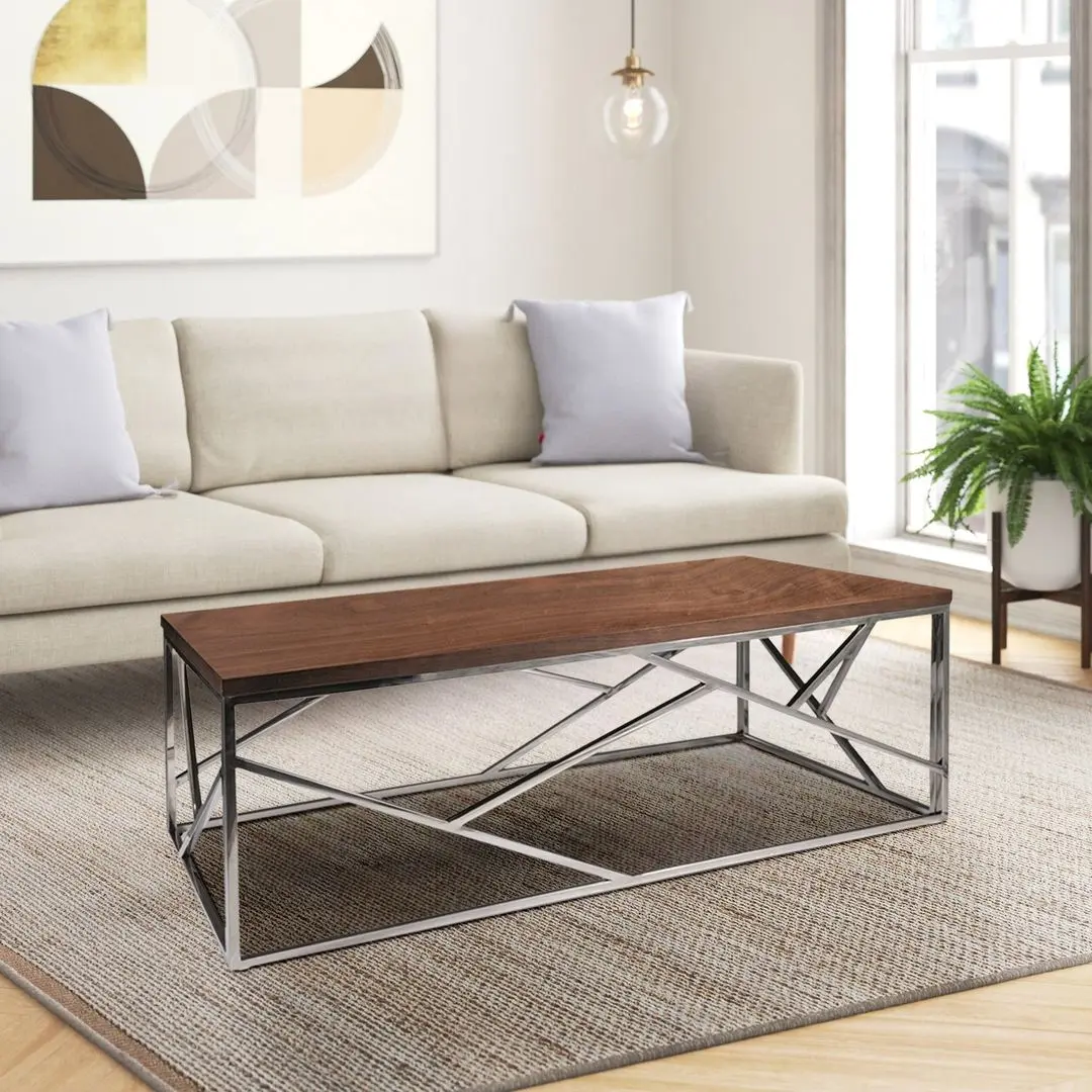 Masa pentru reviste Signal Escada A (Walnut/Silver)