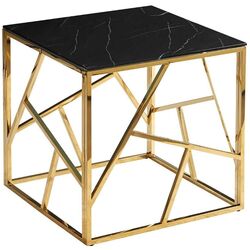 Masa pentru reviste Signal Escada B II (Black Marble/Gold)