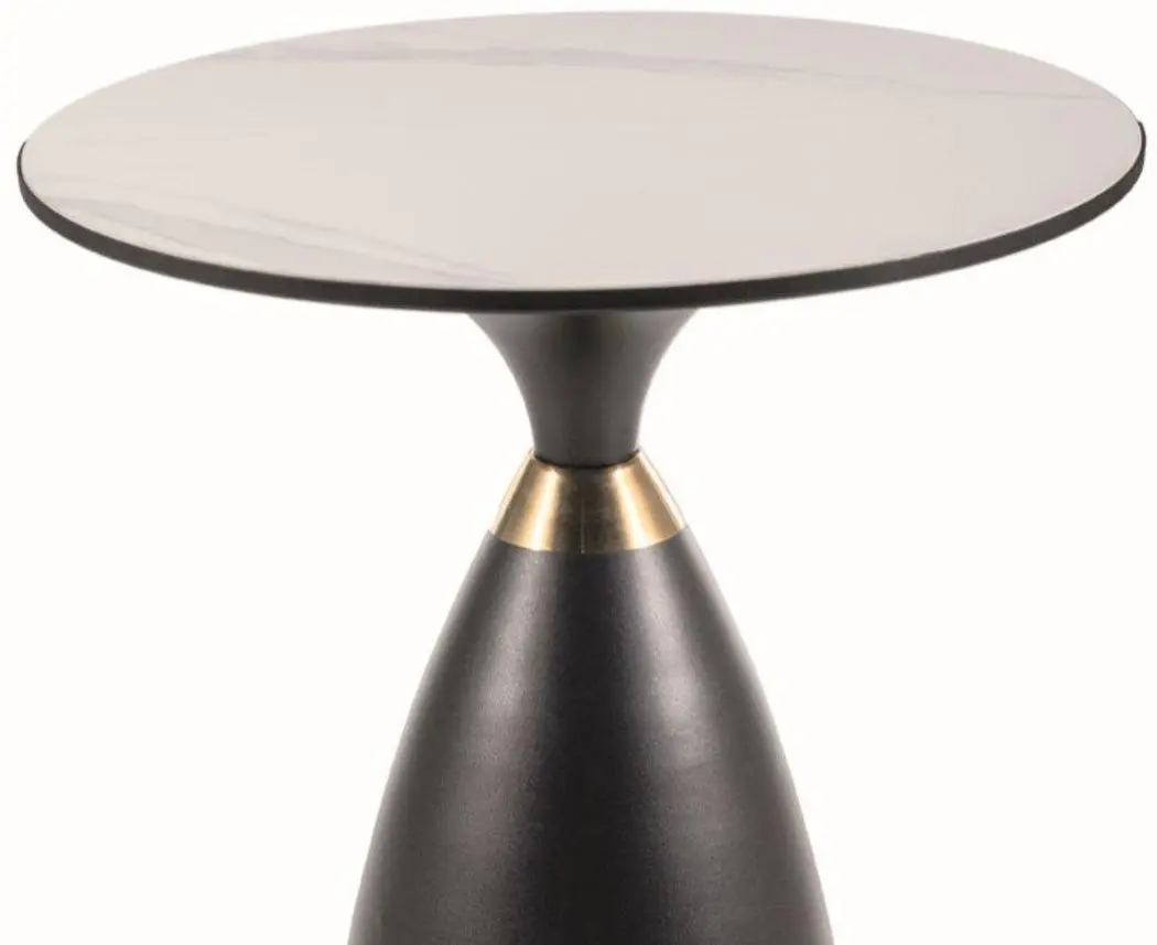 Masa pentru reviste Signal Gemini 50 (White/Black/Gold)