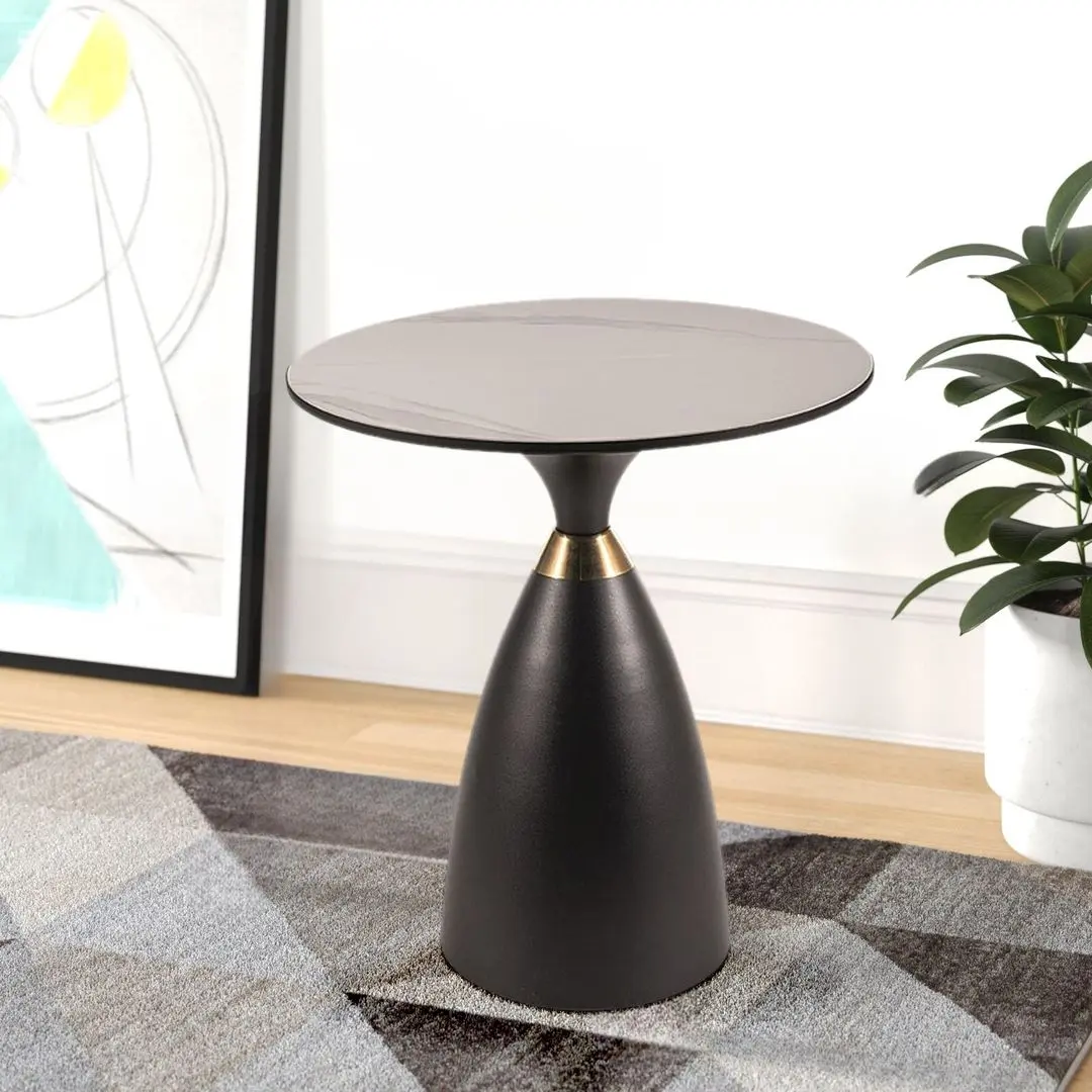 Masa pentru reviste Signal Gemini 50 (White/Black/Gold)