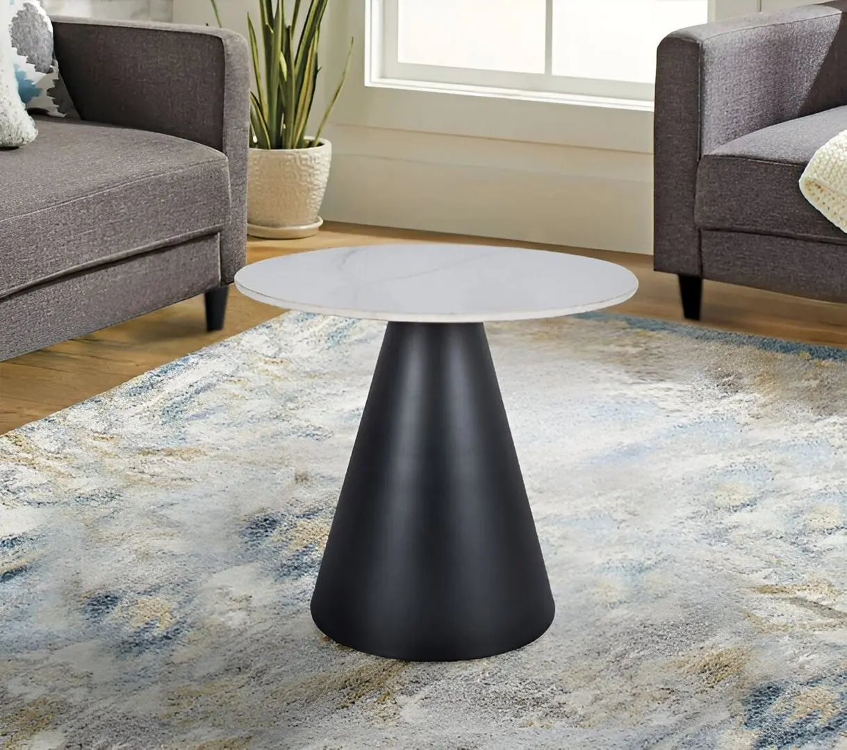 Masa pentru reviste Signal Hill FI50 (White/Black)