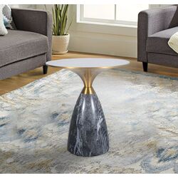 Masa pentru reviste Signal Leo 50x54 (White/Grey) Thumb