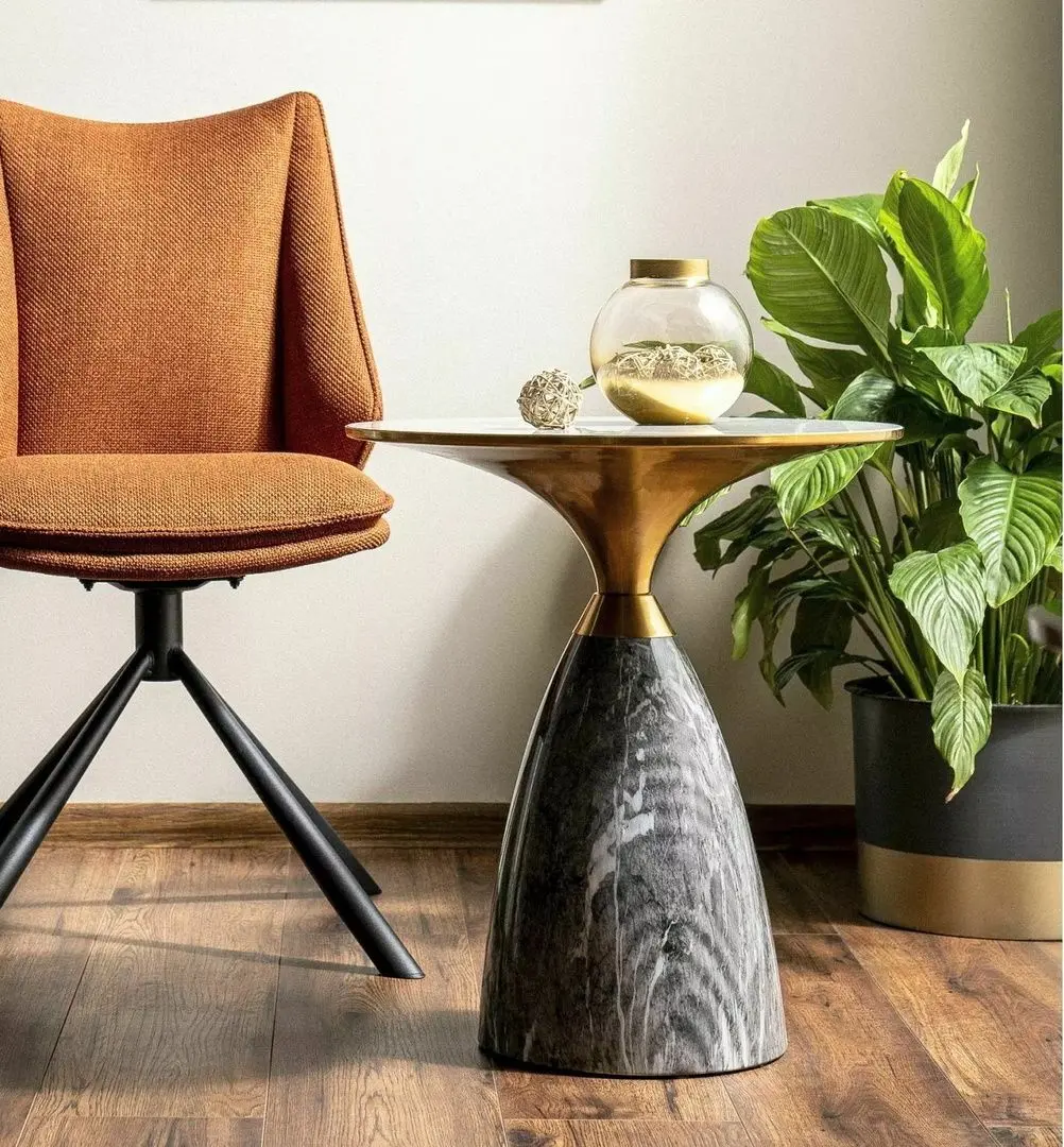 Masa pentru reviste Signal Leo 50x54 (White/Grey)