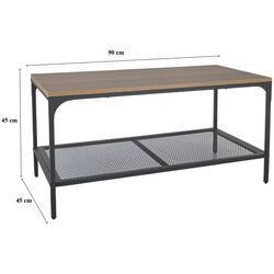 Masa pentru reviste Signal Lex L (Oak/Black) Thumb