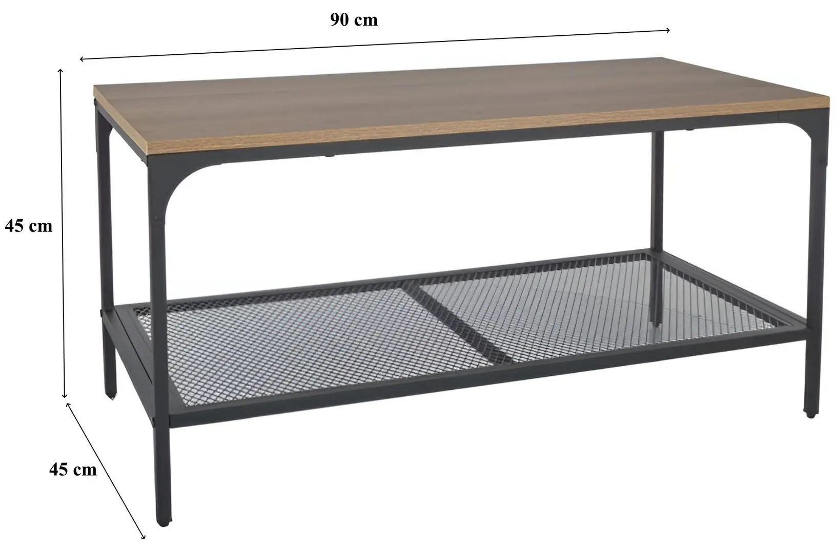 Masa pentru reviste Signal Lex L (Oak/Black)