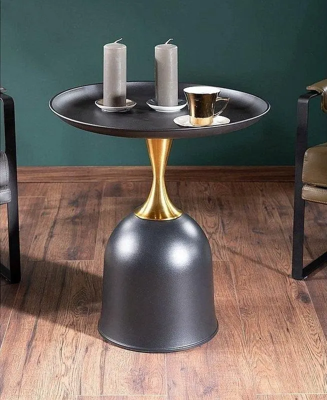 Masa pentru reviste Signal Libra (Black/Gold) - 4