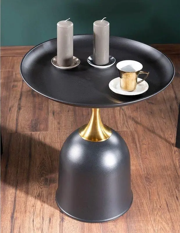 Masa pentru reviste Signal Libra (Black/Gold) - 5