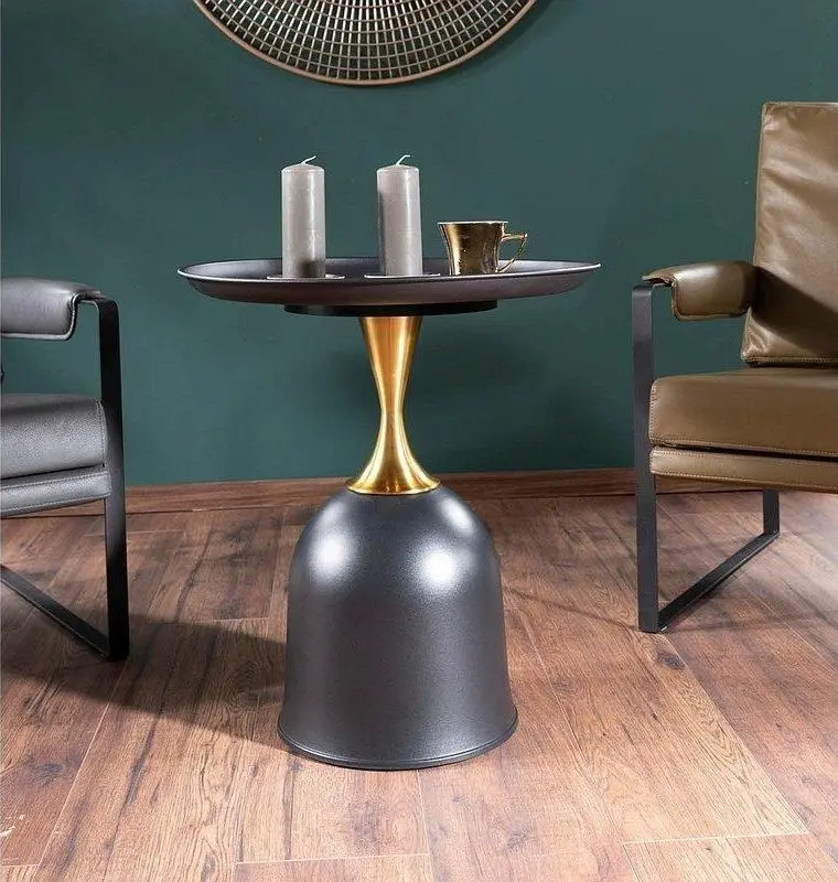 Masa pentru reviste Signal Libra (Black/Gold)