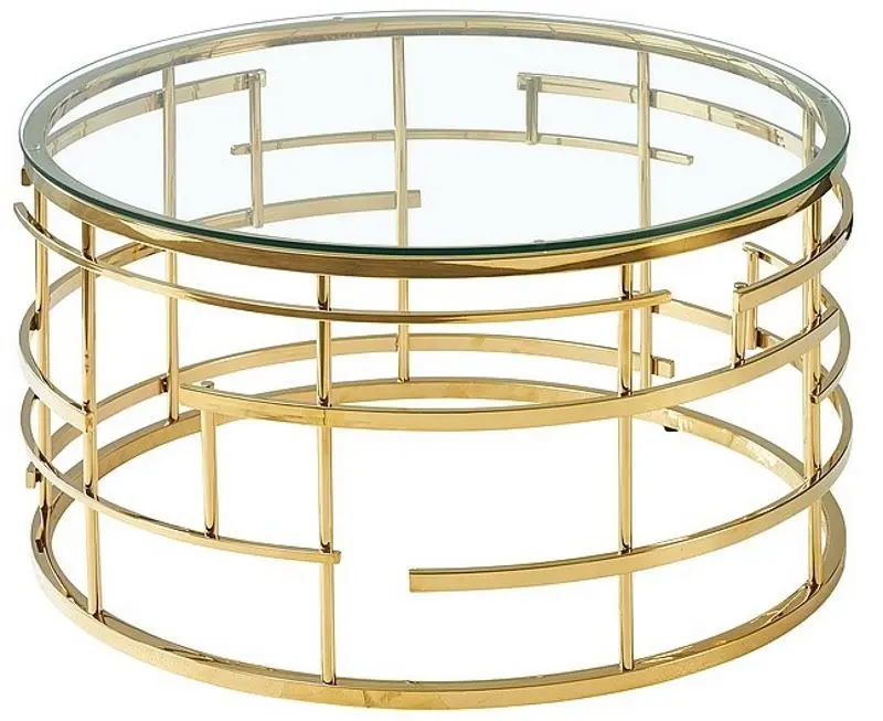 Masa pentru reviste Signal Livia (Transparent/Gold)